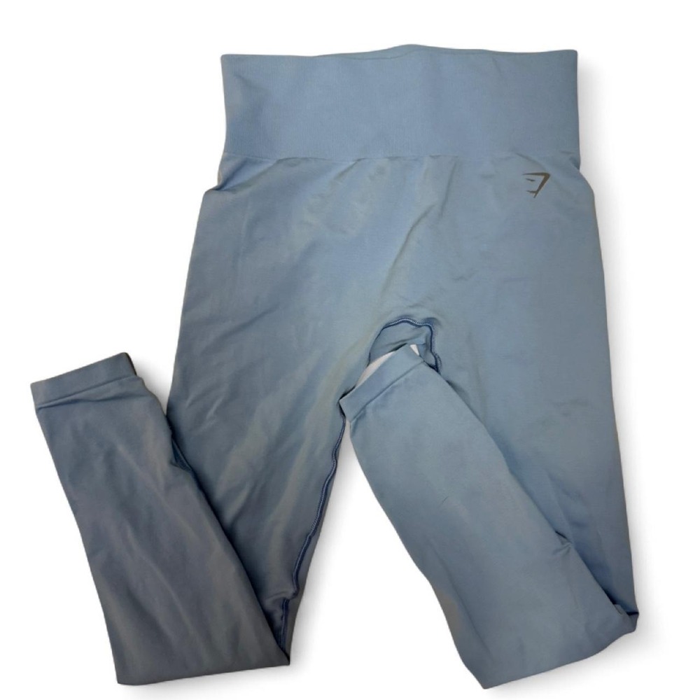 Women's Gymshark blue high-waisted leggings - Picture 2 of 3